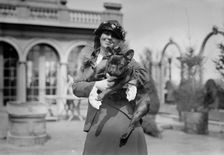 Mrs. Martha Haslam & "Noisette", between c1910 and c1915. Creator: Bain News Service