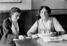 Mrs. Martha Nelson Mccam at Desk, 1918. Creator: Harris & Ewing