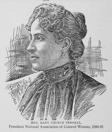 Mrs. Mary Church Terrell, President National Association of Colored Women, 1896-97. Creator: Unknown