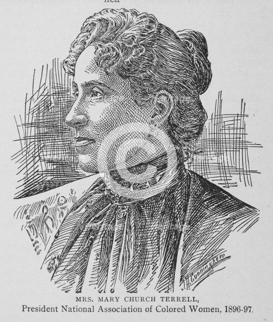 Mrs. Mary Church Terrell, President National Association of Colored Women, 1896-97. Creator: Unknown.