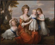 Mrs. Mary May and Her Daughters, Maria Emilia, Louisa, and Sophia Margaret, 1780. Creator: Angelica Kauffman