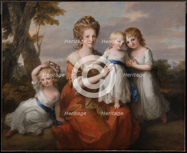 Mrs. Mary May and Her Daughters, Maria Emilia, Louisa, and Sophia Margaret, 1780. Creator: Angelica Kauffman.