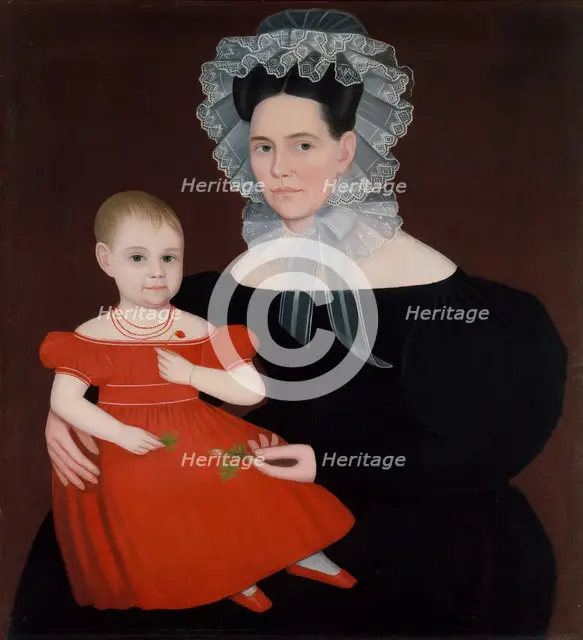 Mrs. Mayer and Daughter, 1835-40. Creator: Ammi Phillips.