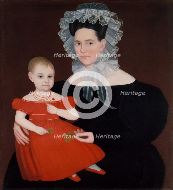 Mrs. Mayer and Daughter, 1835-40. Creator: Ammi Phillips.