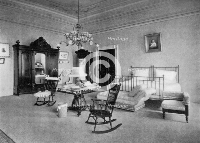 Mrs McKinley's bedroom at the White House, Washington DC, USA, 1908. Artist: Unknown