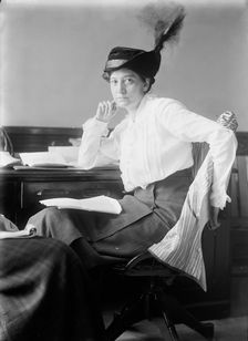 Mrs. Medill McCormick, (Ruth Hanna), at Desk, 1914. Creator: Harris & Ewing