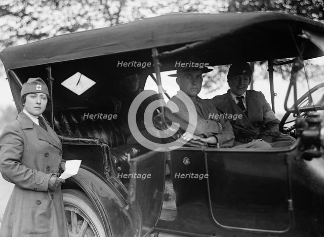 Mrs. Mendum Bloomburg, Red Cross Motor Corps, 1917. Creator: Harris & Ewing.