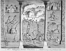 Mrs Midnight's Animal Comedians 1753. Artist: Anon