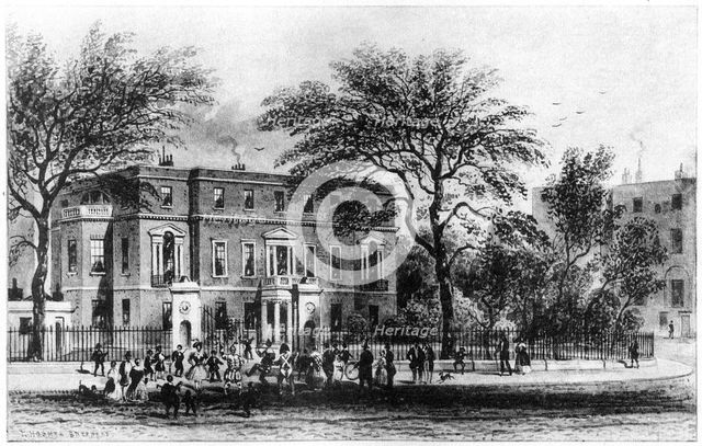 Mrs Montagu's House, Portman Square, London, 19th century (1907). Artist: Thomas Hosmer Shepherd