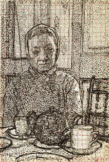 Mrs Mounter at the breakfast Table, 1916-1917. Artist: Harold Gilman