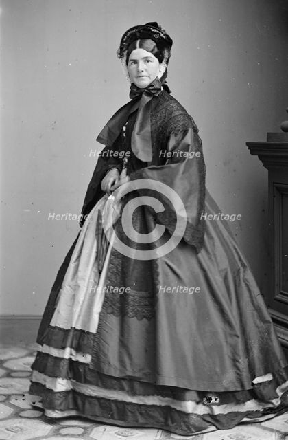 Mrs. N.P. Banks, between 1855 and 1865. Creator: Unknown.