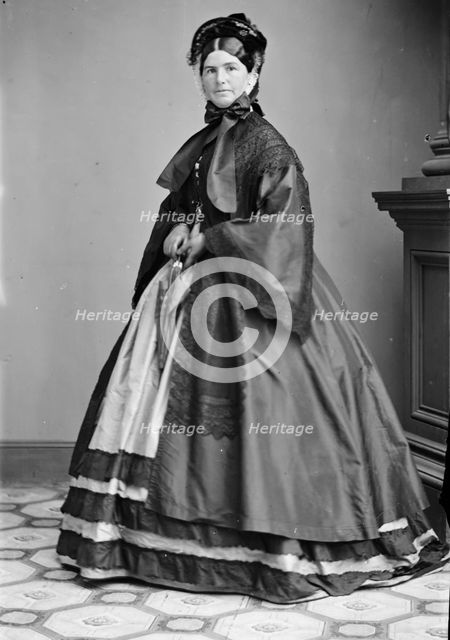 Mrs. N.P. Banks, between 1855 and 1865. Creator: Unknown.