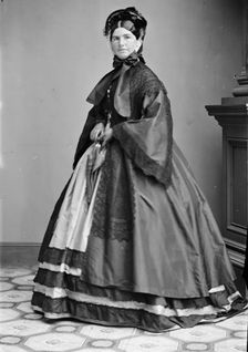 Mrs. N.P. Banks, between 1855 and 1865. Creator: Unknown