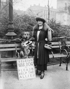 Mrs. N.E. Green & "Caesar", between c1915 and 1918. Creator: Bain News Service