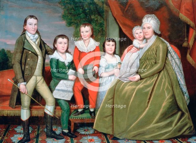 'Mrs Noah Smith and Her Children', 1798. Artist: Ralph Earl