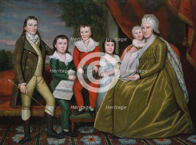 Mrs. Noah Smith and Her Children, 1798. Creator: Ralph Earl.