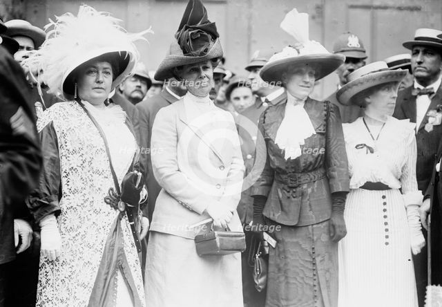 Mrs. Norman Mack, Mrs. Wm. Taft, Mrs. L.L. Francis, Mildred Aubrey, 1912. Creator: Bain News Service.
