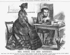 Mrs. North and Her Attorney 1864. Creator: John Tenniel