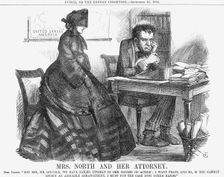 Mrs. North and Her Attorney 1864. Creator: John Tenniel