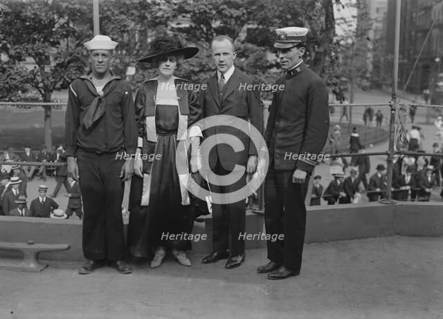 Mrs. O. Harriman, Blaine Ewing, Lieut. McKinney, 1917. Creator: Bain News Service.