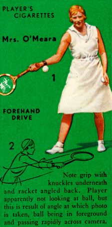 Mrs. O'Meara - Forehand Drive c1935. Creator: Unknown