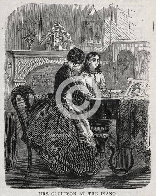 Mrs. Otcheson at the Piano, 1860. Creator: Winslow Homer (American, 1836-1910).