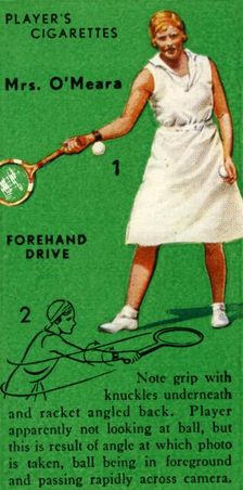 Mrs. O'Meara - Forehand Drive c1935. Creator: Unknown
