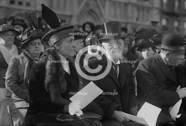 Mrs. Oscar Straus, Oscar Straus, 1915. Creator: Bain News Service.
