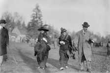 Mrs. A. Butler-Duncan; Miss Ruth Moller; Warcher Thompson, 1913. Creator: Bain News Service