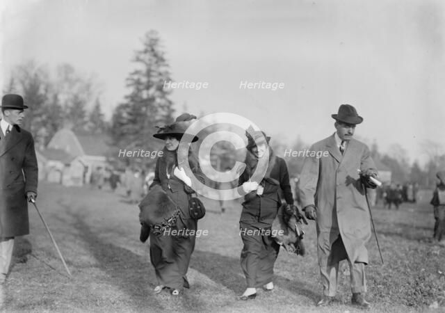 Mrs. A. Butler-Duncan; Miss Ruth Moller; William Archer Thompson, 1913. Creator: Bain News Service.