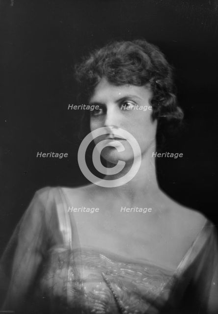 Mrs. A. Hall Badgley, portrait photograph, 1919 May 28. Creator: Arnold Genthe.
