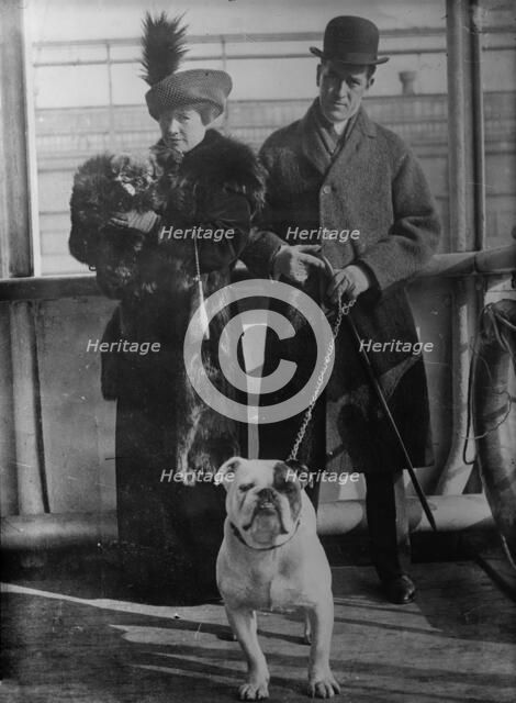 Mrs. A. Lawson & "Noswal Neto", A. Lawson & "Dreamwold Irish Boy", between c1910 and c1915. Creator: Bain News Service.