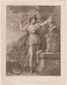 Mrs. Abington as Thalia, August 20, 1783. Creator: Francesco Bartolozzi