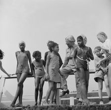 Mrs. Addie C. Cox, director, Camp Christmas Seals, Haverstraw, New York, 1943. Creator: Gordon Parks