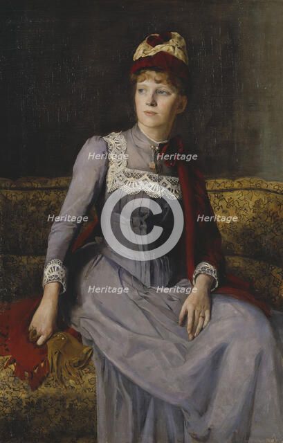 Mrs Anna Flensburg, 1887. Creator: Vilhelmina Carlson.