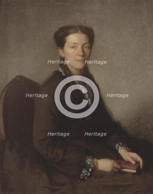 Mrs. Anna Wallenberg, 1838-1910, nee von Sydow, 1870. Creator: Uno Troili.