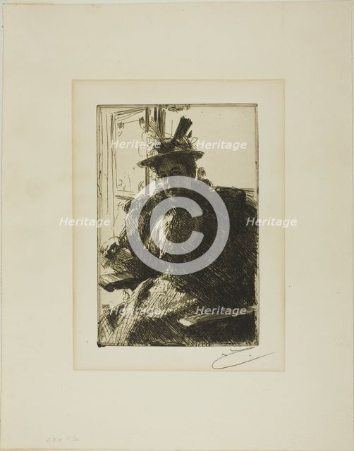Mrs. Armour, 1894. Creator: Anders Leonard Zorn.