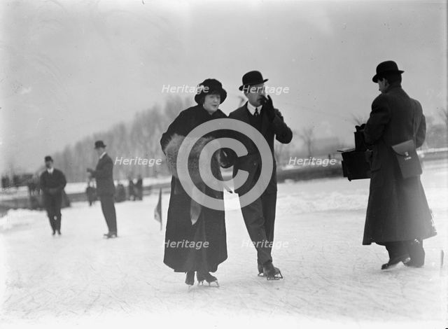 Mrs. Arthur Lewis Skating, 1912. Creator: Harris & Ewing.