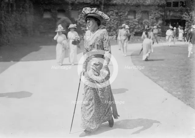 Mrs. Arthur S. Burden at Newport, 1913. Creator: Bain News Service.