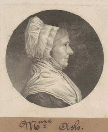 Mrs. Ash, 1807. Creator: Charles Balthazar Julien Févret de Saint-Mémin