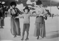 Mrs. Asquith and children at Murren, between c1910 and c1915. Creator: Bain News Service