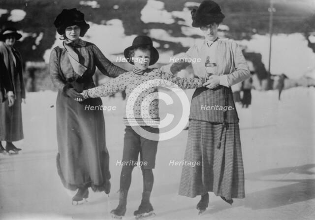 Mrs. Asquith and children at Murren, between c1910 and c1915. Creator: Bain News Service.