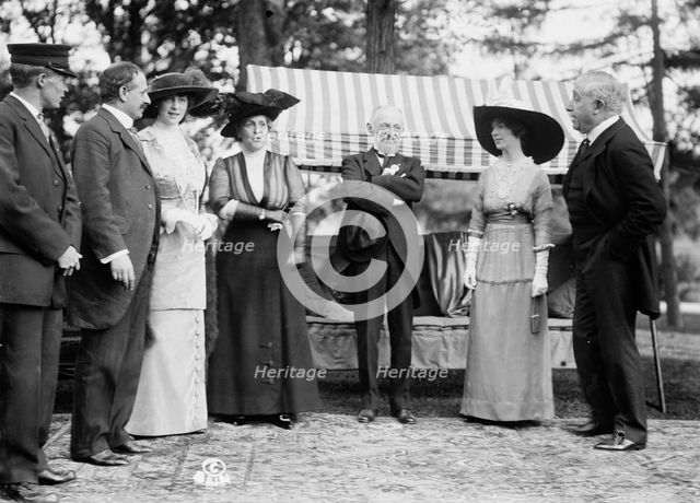 Mrs. B. Cochran [i.e., Cockran], Mrs. Oscar Straus, Oscar Straus, Mrs. T. Roosevelt..., 1912. Creator: Bain News Service.