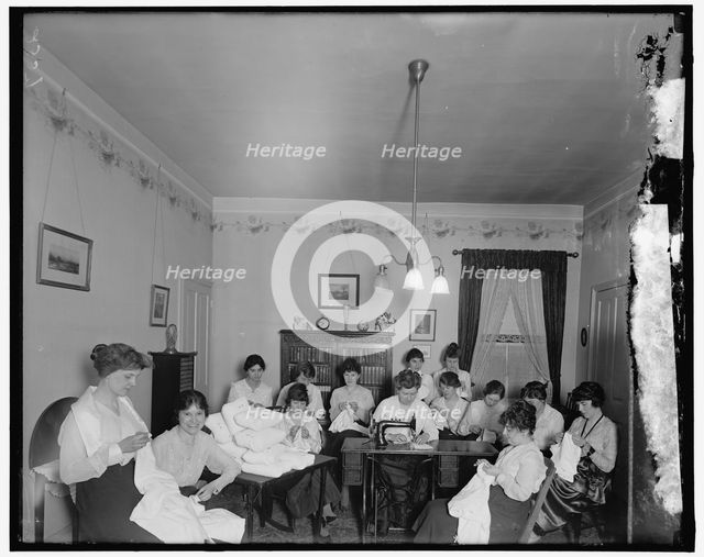Mrs. Ball and group at Hamilton Hotel, between 1910 and 1920. Creator: Harris & Ewing.