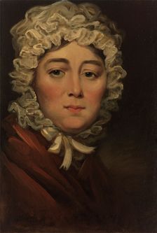 Mrs Bennett, cured of skin disease, between 1818 and 1821. Creator: Unknown