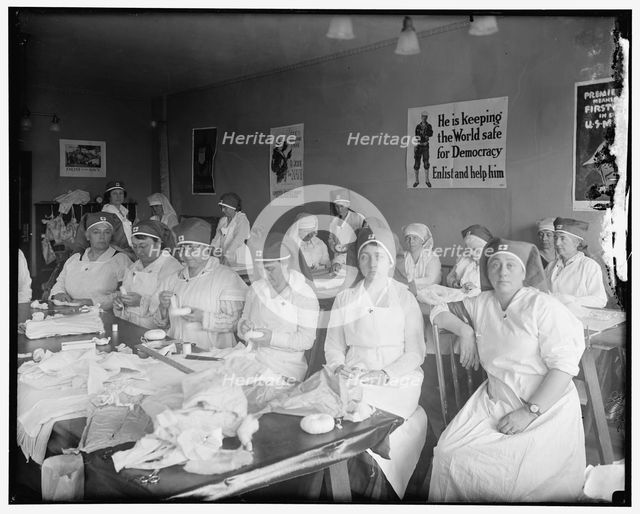 Mrs. Blair's surgical dressing room, between 1910 and 1920. Creator: Harris & Ewing.