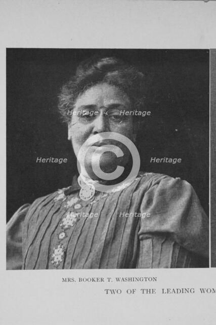 Mrs. Booker T. Washington, 1908. Creator: Unknown.