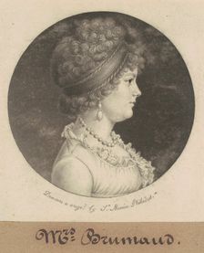 Mrs. Brumaud, 1800. Creator: Charles Balthazar Julien Févret de Saint-Mémin