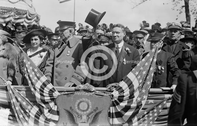 Mrs. C.S. Whitman, Gen. J.F. Bell, Gov. Whitman, 1917. Creator: Bain News Service.