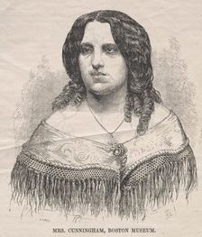 Mrs. Cunningham, Boston Museum, 1859. Creator: Winslow Homer (American, 1836-1910)